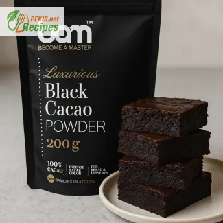Brownie brez moke z BAM črnim kakavom – sočen & brez glutena