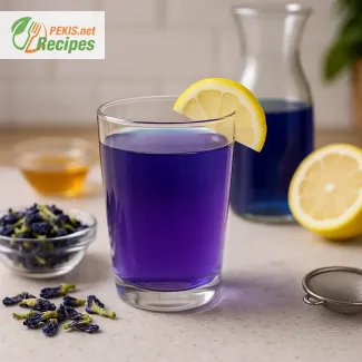 Schmetterlingserbsentee Rezept – Blauer Tee z. pH‑Effekt