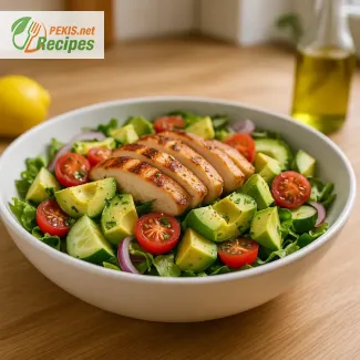 Ensalada Keto de Pollo y Aguacate – Comida Baja en Carbos