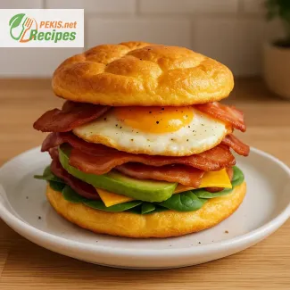Cloud Bread Breakfast Sandwich – Low‑Carb Keto‑Sandwich zum Frühstück