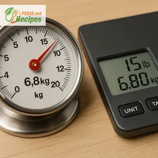Pretvori 15 lbs v kg za natančno kuhanje