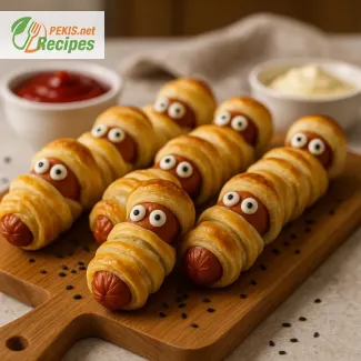 Hot‑dogs momie pour enfants – snack d’Halloween facile et rapide