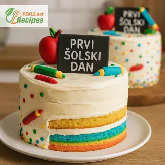 Torta za prvi šolski dan – zabavna torta s šolskimi pripomočki za začetek šole