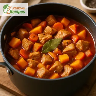 Goulash de dinde à la citrouille, anis et paprika doux – recette facile