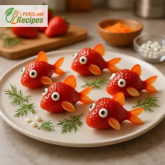 Strawberry Fish Snack – fun and healthy treats for kids