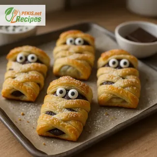 Halloween Schokoladen-Mumien aus Blätterteig – gruseliges und leckeres Gebäck