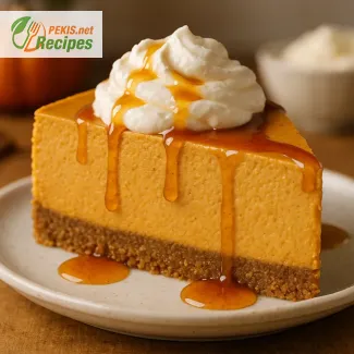 Bučni cheesecake brez peke z javorjevim prelivom za noč čarovnic