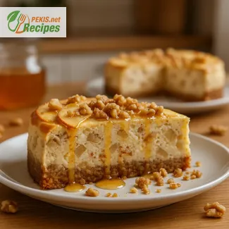 Jabolčni cheesecake z medom in orehi – jesenska sladica za posebne dni