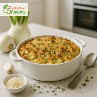 Gratin de fenouil à l’italienne au four à la croûte dorée