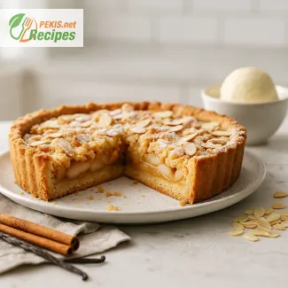 Spiced Pear and Almond Crumble Tart – a Warm Autumn Dessert