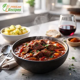 Schneller Rindergulasch mit Rotwein in 30 Minuten – Einfaches Rezept