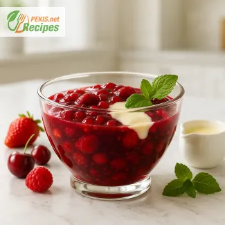 Traditional Red Berry Grütze – A Classic Northern German Dessert Delight