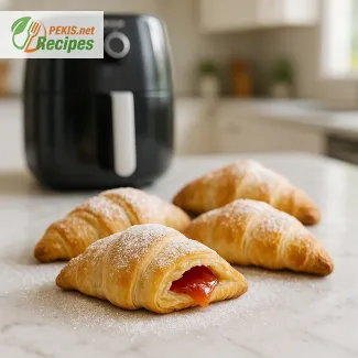 Bolsillos de croissant con mermelada en Air Fryer para dulces