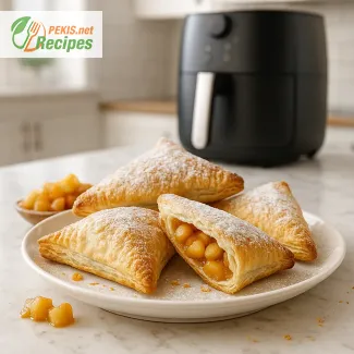 Air Fryer hrustljavi jabolčni žepki iz listnatega testa za hitro peko