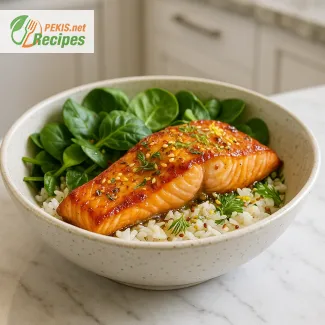 Počasi pečene lososove sklede s česnovim maslom za večerje med tednom