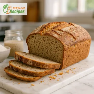 Gluten-free sourdough bread without xanthan gum for perfect rise