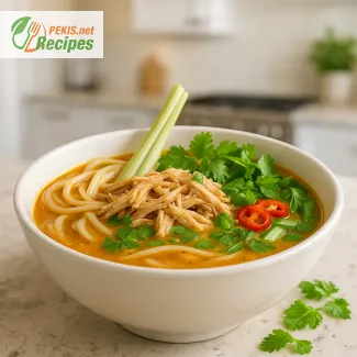 Fragrant Khao Poon with Lemongrass and Meat – Traditional Lao Soup