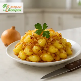 Bratkartoffeln mit Zwiebeln – Erst gekocht, dann goldbraun gebraten