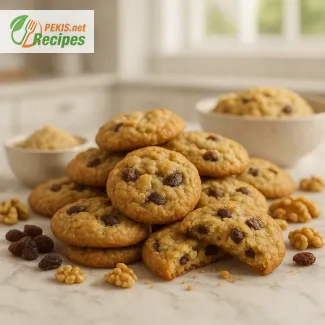 Sweet St. Nicholas cookies with walnuts and raisins – soft inside