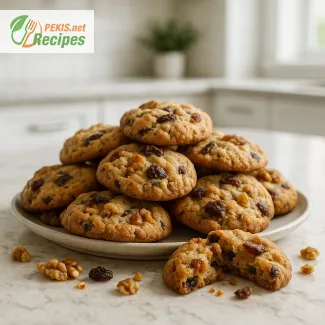 Walnut and Dried Fruit Cookies for a Naturally Rich Homemade Treat