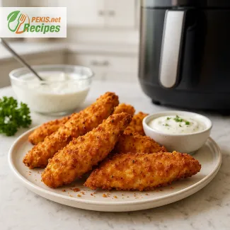 Crispy Air Fryer Chicken Tenders with Yogurt Marinade for Dinner