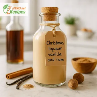 Kako narediti božični liker z vanilijo in rumom