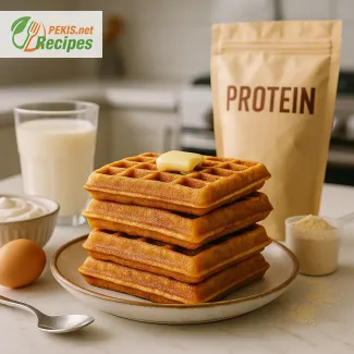 High-Protein Breakfast Waffles with 30g Protein per Serving Easy