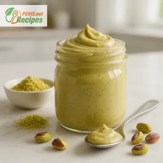 Hausgemachte Pistaziencreme für cremige Desserts mit intensivem Aroma