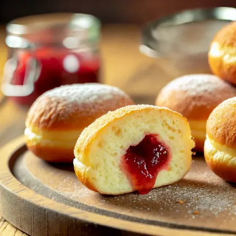 Kvašeni krofi z marmelado – mehki in slastni kot naravnost iz pekarne
