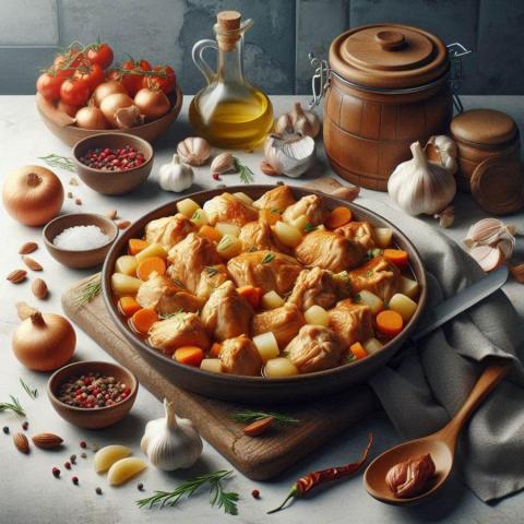 Receta de estofado de pollo rápido