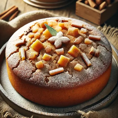 Ingverjev božični biskvit - Mehka in dišeča torta z ingverjem in cimetom