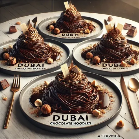 Nouilles au chocolat de Dubaï