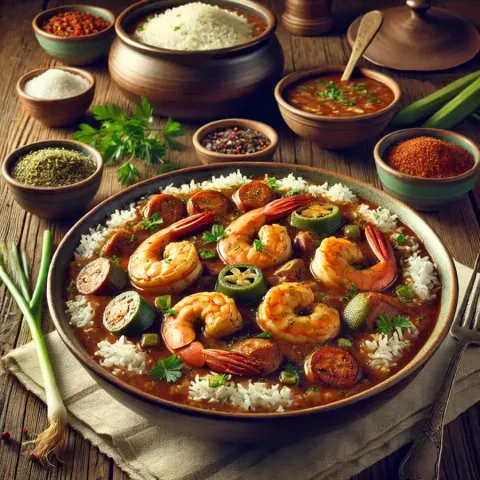 Traditionelles New Orleans Gumbo: Der Geschmack Amerikas in einer Schüssel