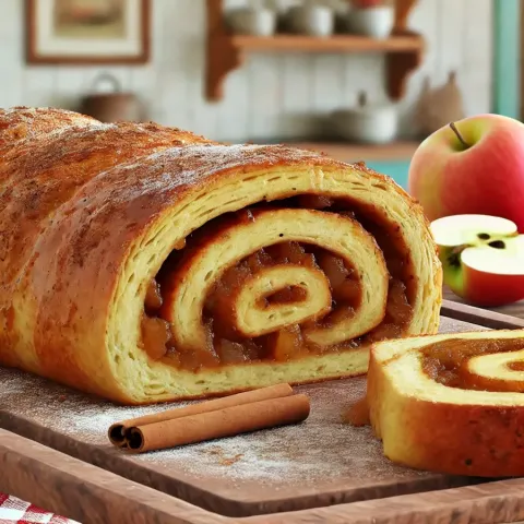 Apfelrolle mit Zimt: Ein Traditionelles Dessert mit Wohlfühlaroma