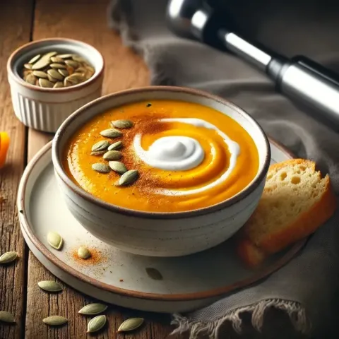 Rustic Pumpkin Soup – A Creamy Autumn Indulgence with a Touch of Warm Spice