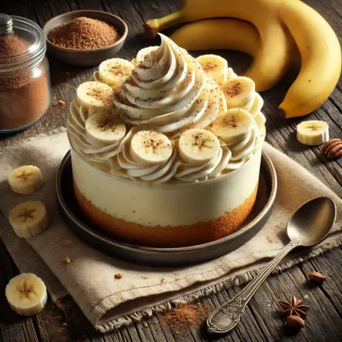 Le gâteau à la crème de banane