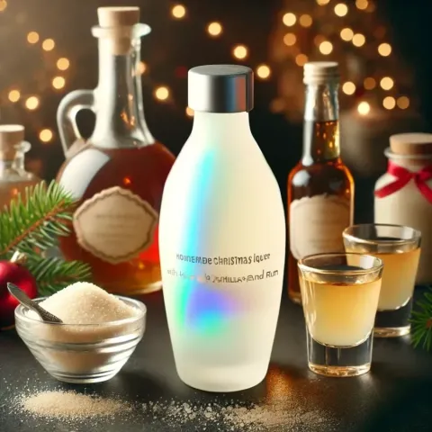 So machen Sie Weihnachtslikör mit Vanille und Rum