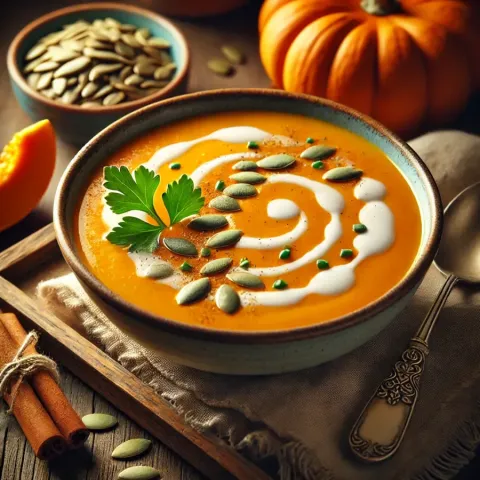 Velouté de potiron au gingembre – La saveur idéale de l'automne