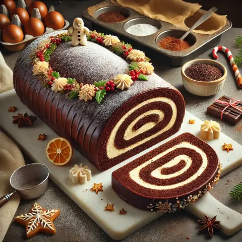Comment préparer une délicieuse bûche au chocolat de la Saint-Nicolas