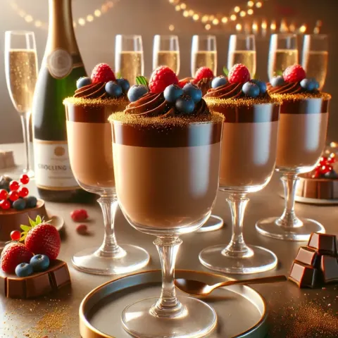 Novoletne sladice: Čokoladni mousse s penino