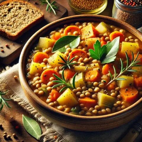 Herbsteintopf mit Gemüse und Linsen – Ein Nahrhaftes und Warmes Gericht