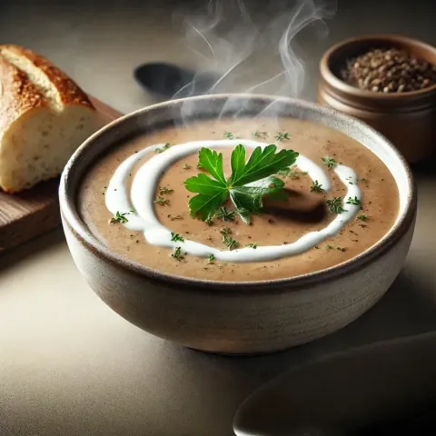 Soupe Crémeuse aux Cèpes