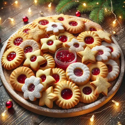The best Christmas cookies with jam