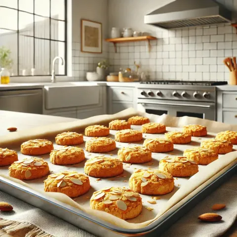 Les biscuits croquants aux amandes et à l'orange