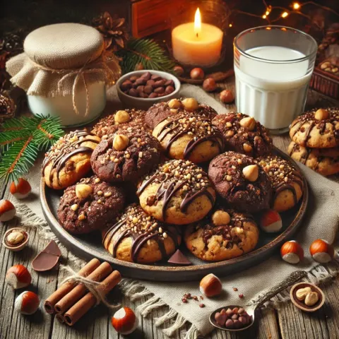 Biscuits de Saint-Nicolas aux Noisettes et au Chocolat