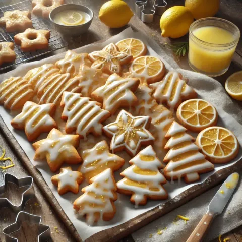 ¿Cómo hacer galletas navideñas con glaseado de limón?