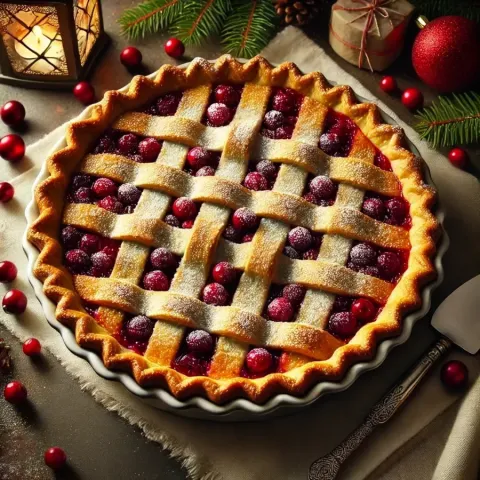 Rezept für den besten Weihnachts-Cranberry-Pie