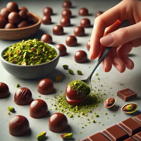 Pralines au chocolat et pistache – Un vrai régal gourmand