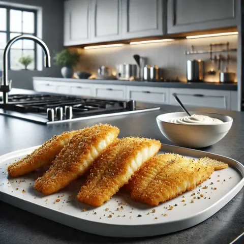 Flétan frit à la sauce tartare