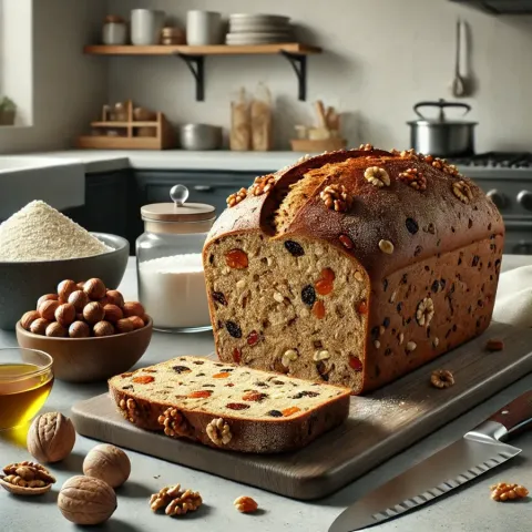 Roggenbrot mit Nüssen und Trockenfrüchten – Ein knuspriger Genuss